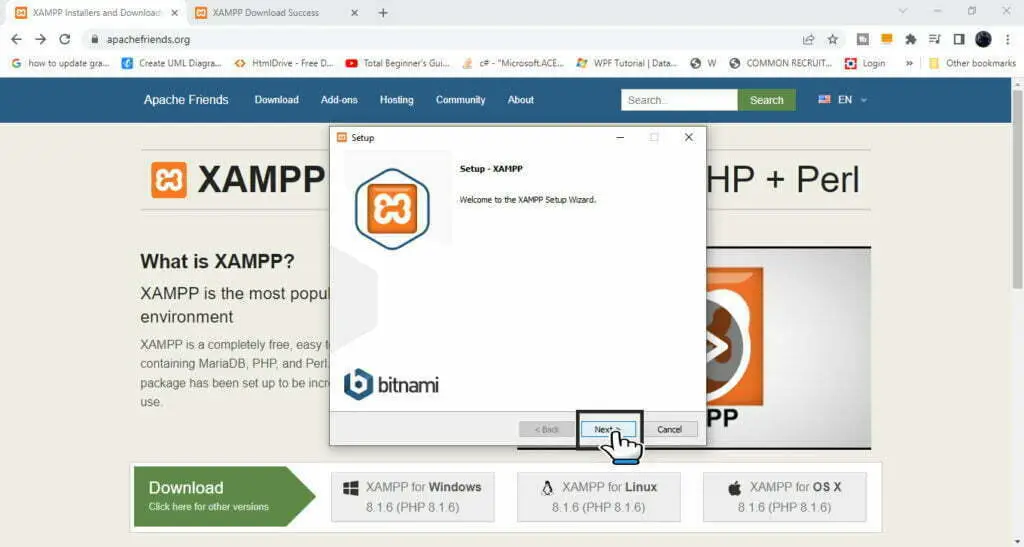 install xampp step 1